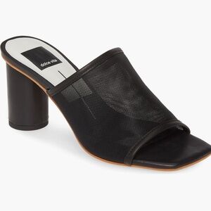 Dolce Vita Black Block Heel Mules